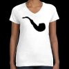 Women's Fine Jersey V-Neck Tee Thumbnail