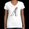 Women's Fine Jersey V-Neck Tee Thumbnail