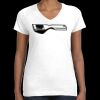 Women's Fine Jersey V-Neck Tee Thumbnail