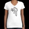 Women's Fine Jersey V-Neck Tee Thumbnail