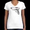 Women's Fine Jersey V-Neck Tee Thumbnail
