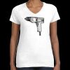 Women's Fine Jersey V-Neck Tee Thumbnail