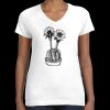Women's Fine Jersey V-Neck Tee Thumbnail