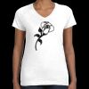 Women's Fine Jersey V-Neck Tee Thumbnail