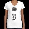 Women's Fine Jersey V-Neck Tee Thumbnail