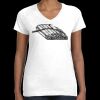 Women's Fine Jersey V-Neck Tee Thumbnail