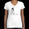Women's Fine Jersey V-Neck Tee Thumbnail