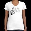 Women's Fine Jersey V-Neck Tee Thumbnail