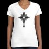 Women's Fine Jersey V-Neck Tee Thumbnail