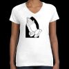 Women's Fine Jersey V-Neck Tee Thumbnail