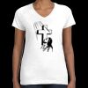 Women's Fine Jersey V-Neck Tee Thumbnail