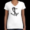 Women's Fine Jersey V-Neck Tee Thumbnail