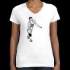 Women's Fine Jersey V-Neck Tee Thumbnail