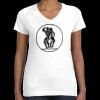 Women's Fine Jersey V-Neck Tee Thumbnail