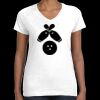 Women's Fine Jersey V-Neck Tee Thumbnail