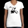 Women's Fine Jersey V-Neck Tee Thumbnail