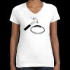 Women's Fine Jersey V-Neck Tee Thumbnail
