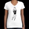 Women's Fine Jersey V-Neck Tee Thumbnail