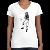Women's Fine Jersey V-Neck Tee Thumbnail