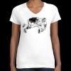 Women's Fine Jersey V-Neck Tee Thumbnail