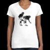 Women's Fine Jersey V-Neck Tee Thumbnail