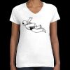 Women's Fine Jersey V-Neck Tee Thumbnail
