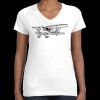 Women's Fine Jersey V-Neck Tee Thumbnail