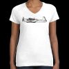 Women's Fine Jersey V-Neck Tee Thumbnail
