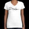 Women's Fine Jersey V-Neck Tee Thumbnail