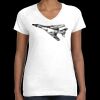 Women's Fine Jersey V-Neck Tee Thumbnail
