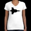 Women's Fine Jersey V-Neck Tee Thumbnail