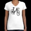 Women's Fine Jersey V-Neck Tee Thumbnail
