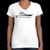 Women's Fine Jersey V-Neck Tee Thumbnail