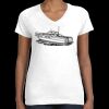 Women's Fine Jersey V-Neck Tee Thumbnail