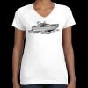 Women's Fine Jersey V-Neck Tee Thumbnail