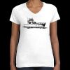 Women's Fine Jersey V-Neck Tee Thumbnail