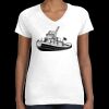 Women's Fine Jersey V-Neck Tee Thumbnail