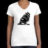 Women's Fine Jersey V-Neck Tee Thumbnail