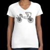 Women's Fine Jersey V-Neck Tee Thumbnail