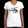Women's Fine Jersey V-Neck Tee Thumbnail