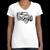 Women's Fine Jersey V-Neck Tee Thumbnail