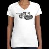 Women's Fine Jersey V-Neck Tee Thumbnail