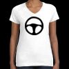 Women's Fine Jersey V-Neck Tee Thumbnail