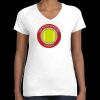 Women's Fine Jersey V-Neck Tee Thumbnail