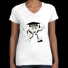 Women's Fine Jersey V-Neck Tee Thumbnail