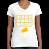 Women's Fine Jersey V-Neck Tee Thumbnail