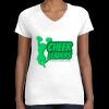 Women's Fine Jersey V-Neck Tee Thumbnail