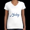 Women's Fine Jersey V-Neck Tee Thumbnail