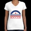 Women's Fine Jersey V-Neck Tee Thumbnail