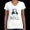 Women's Fine Jersey V-Neck Tee Thumbnail